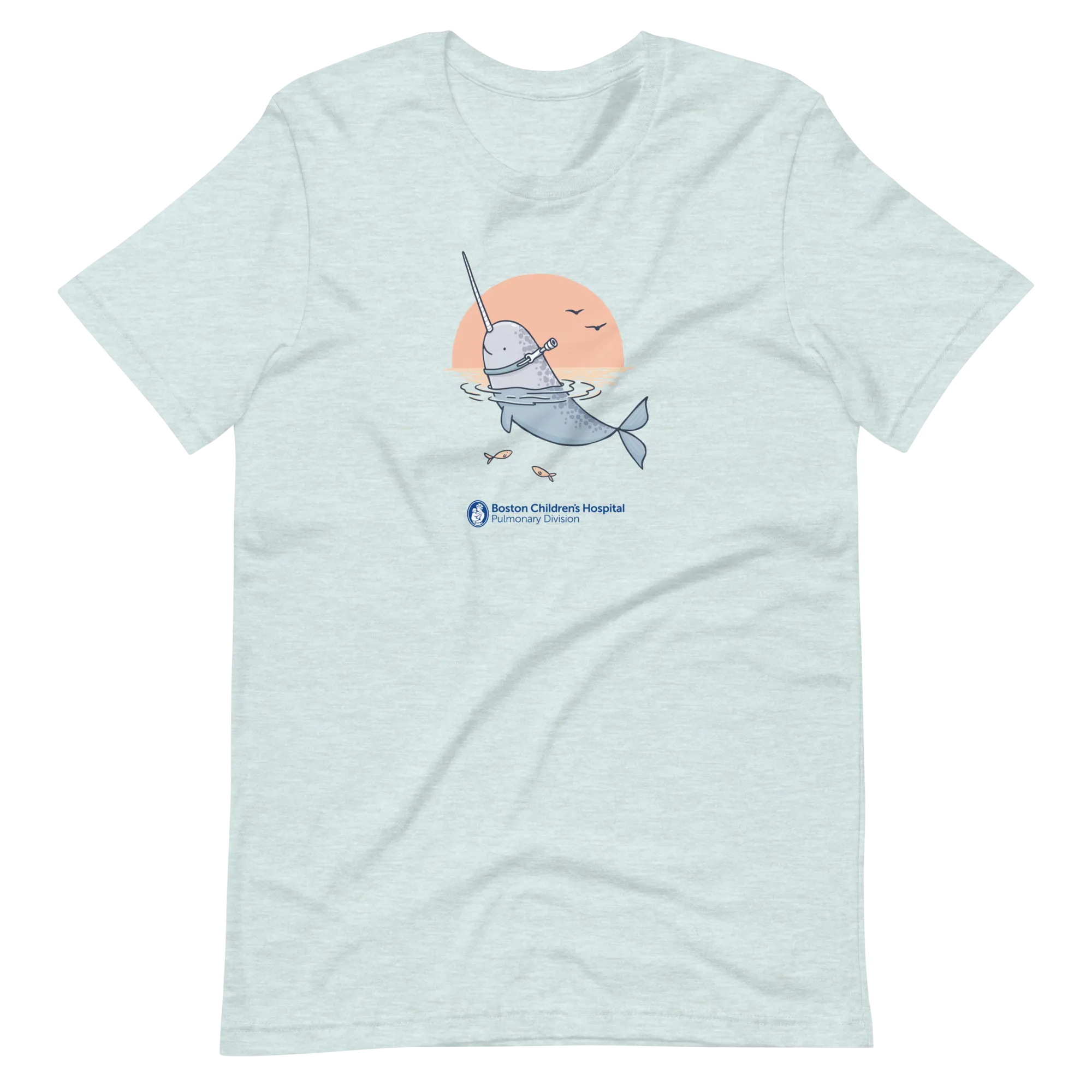 Z - Boston Children's Pulmonary Division - Unique Narhwal - Adult T-Shirt