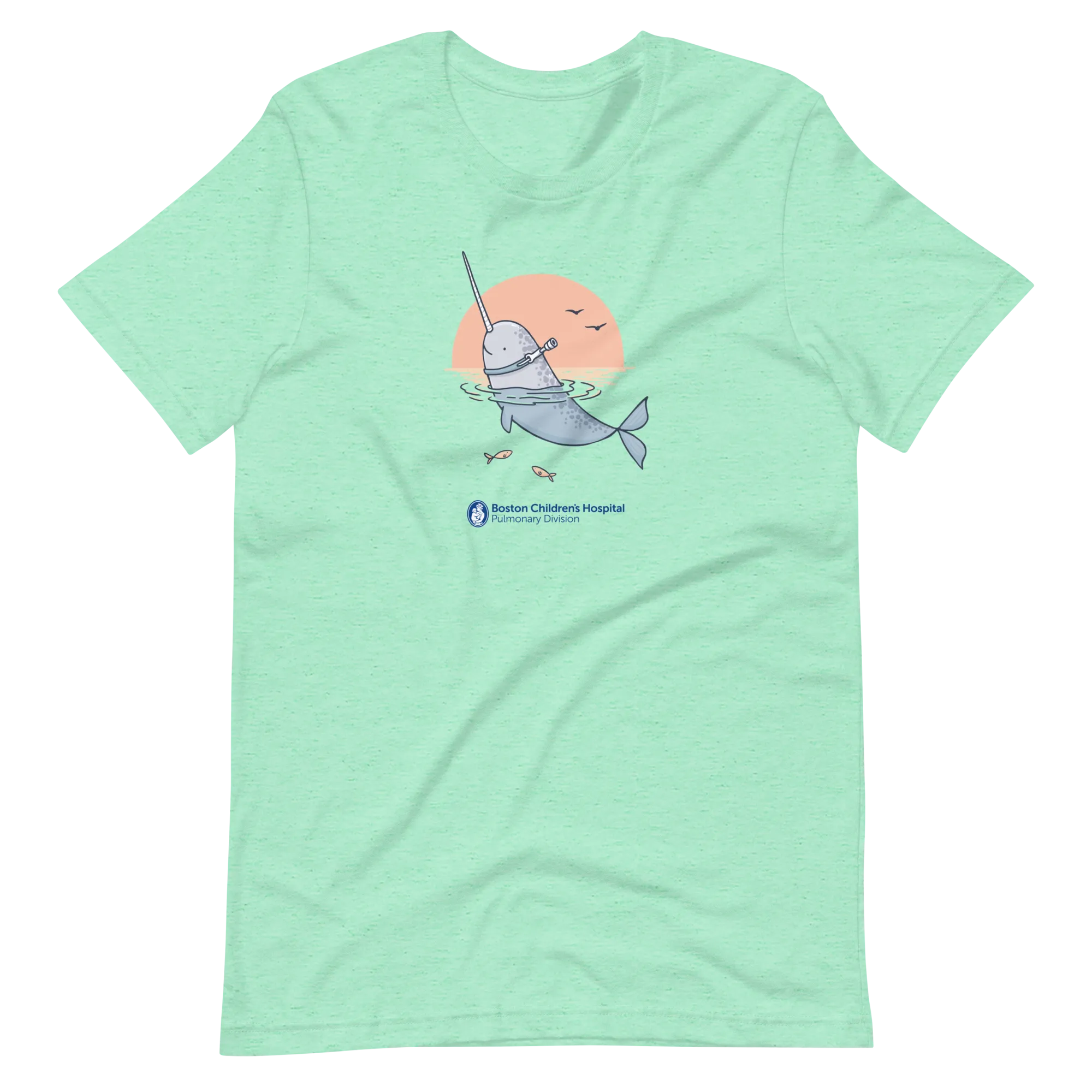 Z - Boston Children's Pulmonary Division - Unique Narhwal - Adult T-Shirt