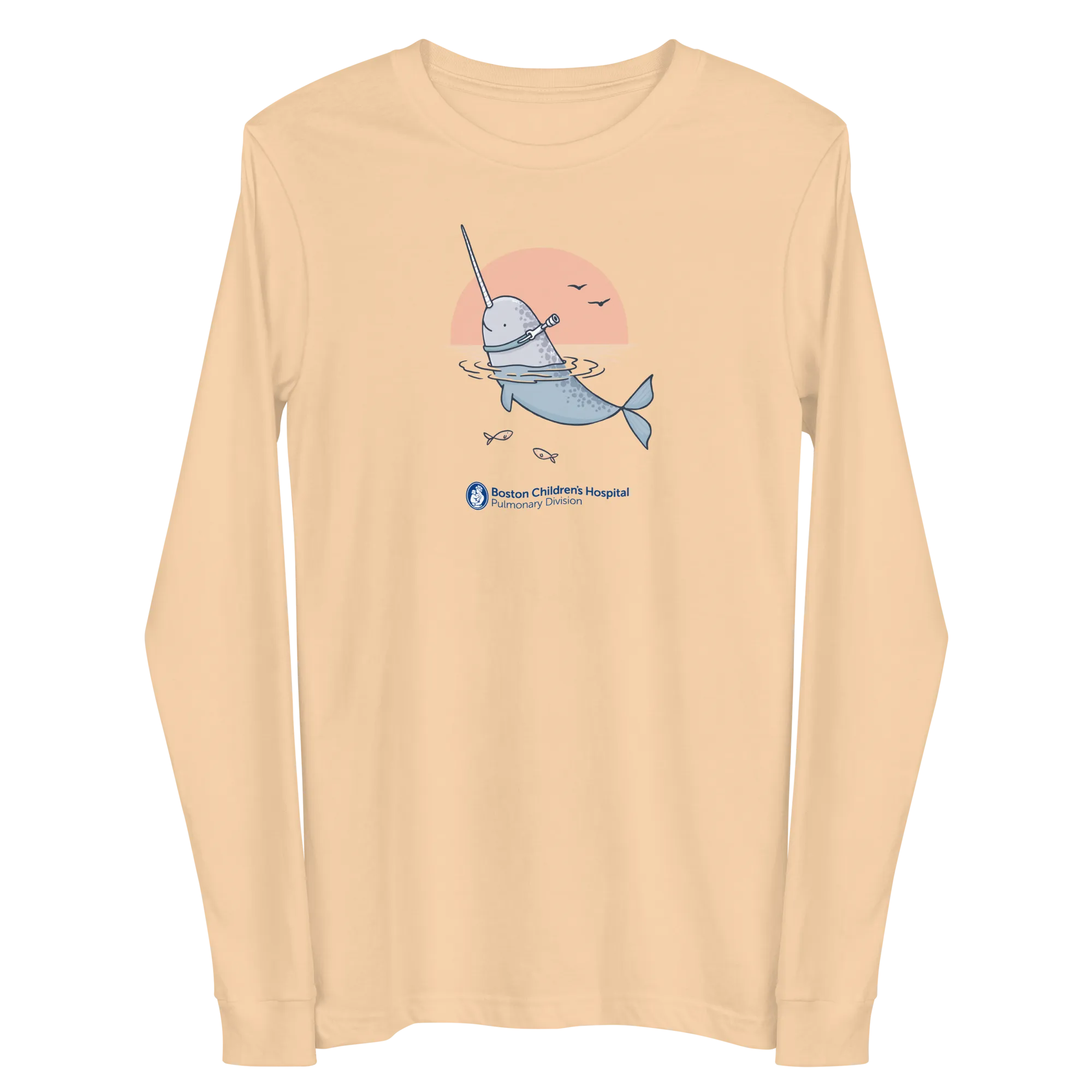 Z - Boston Children's Pulmonary Division - Unique Narwhal - Adult Long Sleeve T-Shirt